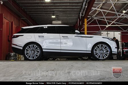 22x9.5 9034 SVR Dark Grey on RANGE ROVER VELAR