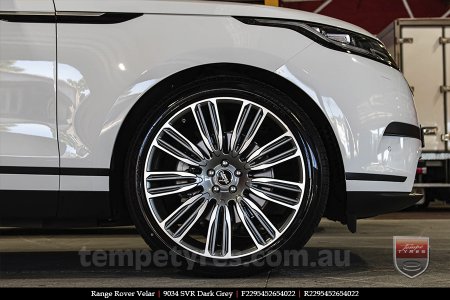 22x9.5 9034 SVR Dark Grey on RANGE ROVER VELAR