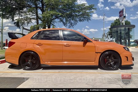 18x8.0 18x9.0 Simmons FR-C Matte Black NCT on SUBARU WRX 