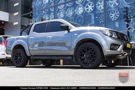 20x9.0 Simmons MAX X11 MBW on NISSAN NAVARA NP300