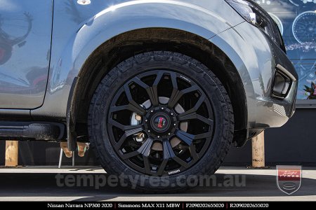 20x9.0 Simmons MAX X11 MBW on NISSAN NAVARA NP300