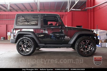 20x9.0 Ballistic Spartan on JEEP WRANGLER