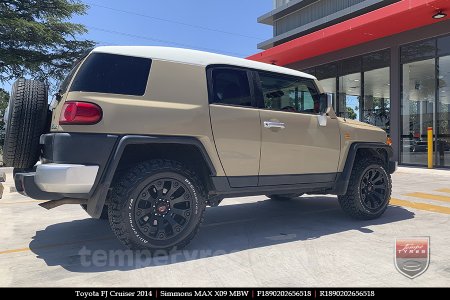 18x9.0 Simmons MAX X09 MBW on TOYOTA FJ CRUISER