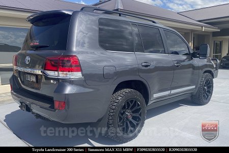 20x9.0 Simmons MAX X11 MBW on TOYOTA LANDCRUISER 200 SERIES