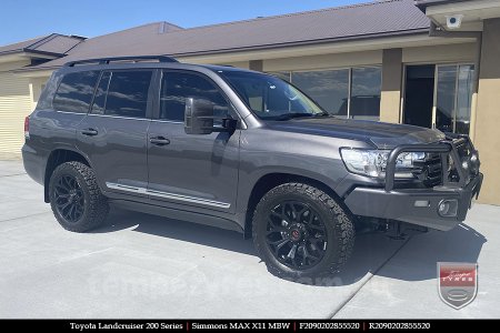 20x9.0 Simmons MAX X11 MBW on TOYOTA LANDCRUISER 200 SERIES