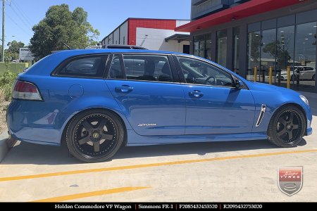 20x8.5 20x9.5 Simmons FR-1 Satin Black on HOLDEN COMMODORE VF