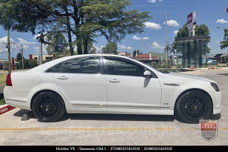 20x8.5 20x9.5 Simmons OM-1 Flat Black on HOLDEN COMMODORE VE