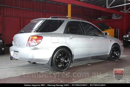 17x7.0 Starcorp Racing PURSUIT on SUBARU IMPREZA