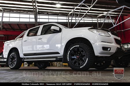 18x9.0 Simmons MAX X09 MBW on HOLDEN COLORADO