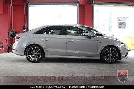 18x8.0 Style5477 Matt Grey on AUDI A3