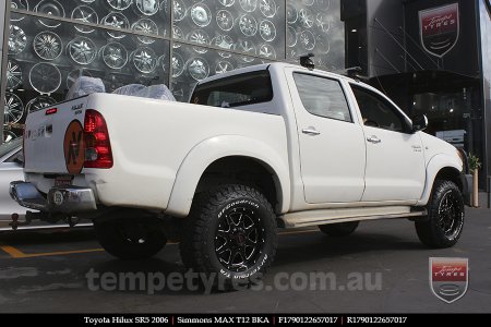 17x9.0 Simmons MAX T12 BKA on TOYOTA HILUX SR5