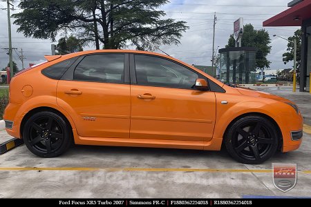 18x8.0 18x9.0 Simmons FR-C Matte Black NCT on FORD FOCUS