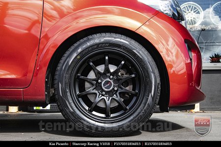 15x7.0 Starcorp Racing ECLIPSE on KIA PICANTO