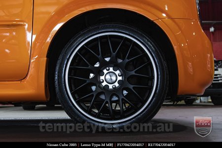 17x7.0 Lenso Type-M - MBJ on NISSAN CUBE