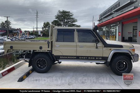 17x8.0 Grudge Offroad BWL Steel on TOYOTA LANDCRUISER 79 SERIES