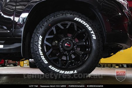 18x9.0 Simmons MAX X11 MBW on LDV T60