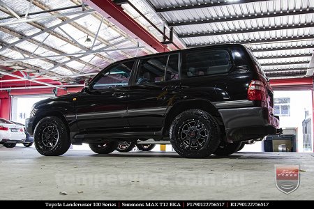 17x9.0 Simmons MAX T12 BKA on TOYOTA LANDCRUISER