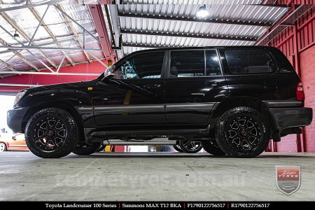 17x9.0 Simmons MAX T12 BKA on TOYOTA LANDCRUISER