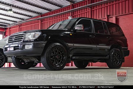 17x9.0 Simmons MAX T12 BKA on TOYOTA LANDCRUISER