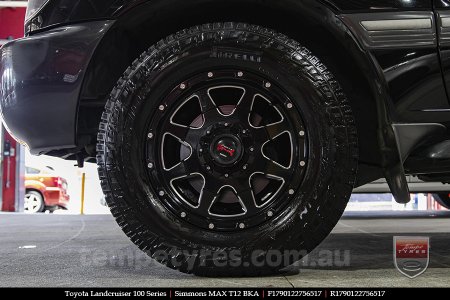 17x9.0 Simmons MAX T12 BKA on TOYOTA LANDCRUISER