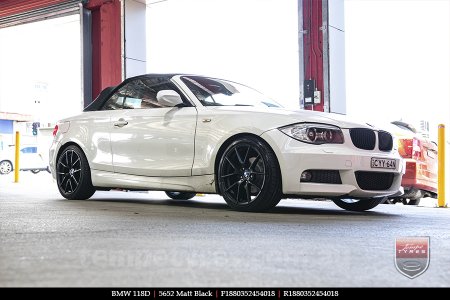 18x8.0 5652 Matt Black on BMW 1 SERIES