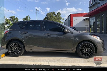 17x7.0 Lenso Type-M - DG on MAZDA 3