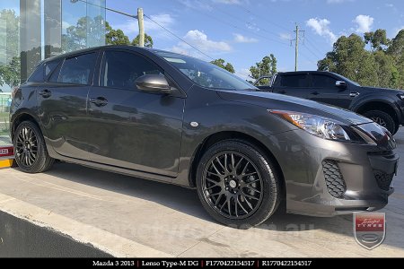 17x7.0 Lenso Type-M - DG on MAZDA 3