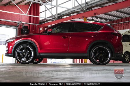 22x8.5 22x9.5 Simmons FR-1 Gloss Black Mirror Lip on MAZDA CX5