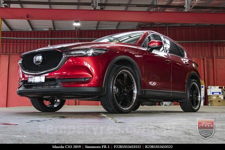 22x8.5 22x9.5 Simmons FR-1 Gloss Black Mirror Lip on MAZDA CX5