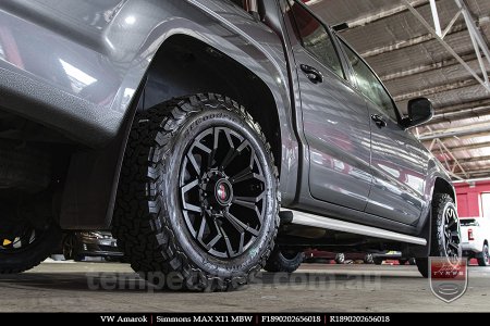 18x9.0 Simmons MAX X11 MBW on VW AMAROK