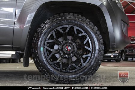 18x9.0 Simmons MAX X11 MBW on VW AMAROK