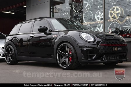 19x8.0 19x9.0 Simmons FR-CS Satin Black NCT on MINI COOPER