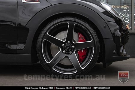 19x8.0 19x9.0 Simmons FR-CS Satin Black NCT on MINI COOPER