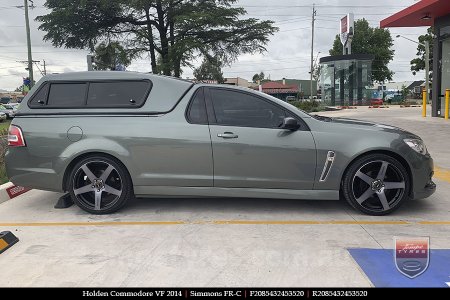 20x8.5 20x10 Simmons FR-C Black Tint NCT on HOLDEN COMMODORE VF