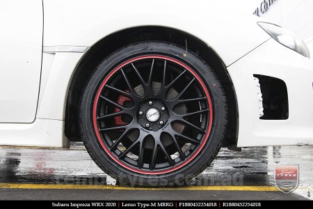 18x8.0 Lenso Type-M MBRG on SUBARU IMPREZA