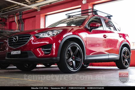 20x8.5 20x10 Simmons FR-C Satin Black NCT on MAZDA CX5