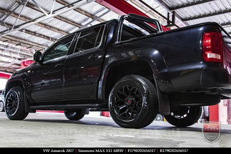 17x9.0 Simmons MAX X11 MBW on VW AMAROK