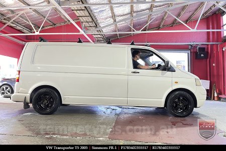 17x8.5 17x9.5 Simmons FR-1 Satin Black on VW TRANSPORTER