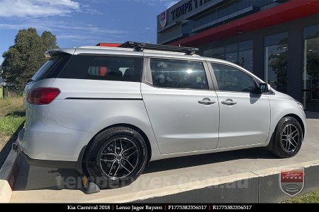 17x7.5 Lenso Jager Bayern BKF on KIA CARNIVAL