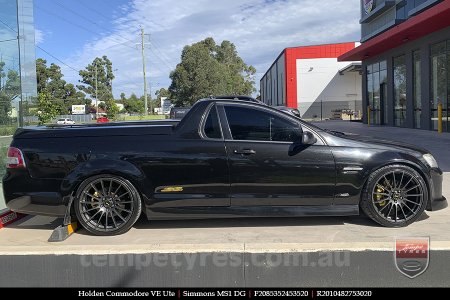 20x8.5 20x10 Simmons MS1 DG on HOLDEN COMMODORE VE