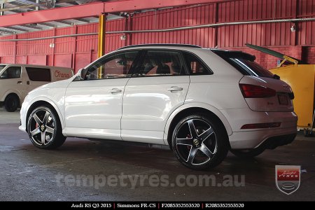 20x8.5 20x10 Simmons FR-CS Satin Black NCT  on AUDI RS Q3