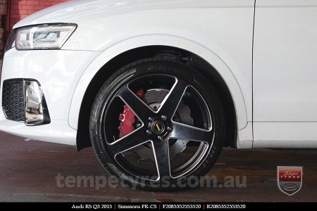 20x8.5 20x10 Simmons FR-CS Satin Black NCT  on AUDI RS Q3