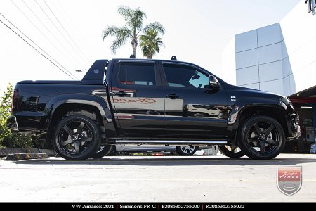 20x8.5 20x10 Simmons FR-C Satin Black NCT on VW AMAROK