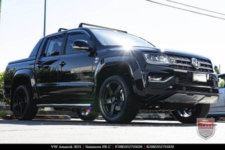 20x8.5 20x10 Simmons FR-C Satin Black NCT on VW AMAROK