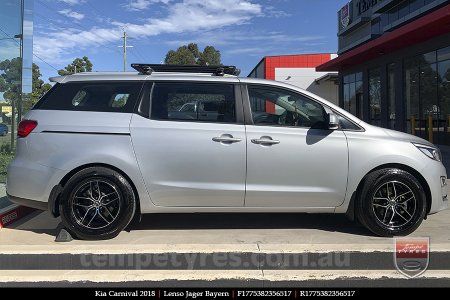 17x7.5 Lenso Jager Bayern BKF on KIA CARNIVAL