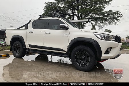 17x8.0 Grudge Offroad BWL Steel on TOYOTA HILUX