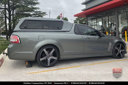 20x8.5 20x10 Simmons FR-C Black Tint NCT on HOLDEN COMMODORE VF