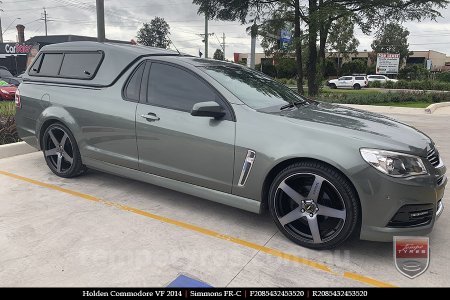 20x8.5 20x10 Simmons FR-C Black Tint NCT on HOLDEN COMMODORE VF