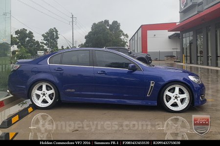20x8.5 20x9.5 Simmons FR-1 White on HOLDEN COMMODORE VF2