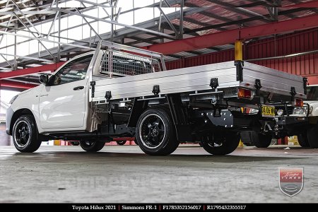 17x8.5 17x9.5 Simmons FR-1 Gloss Black on TOYOTA HILUX